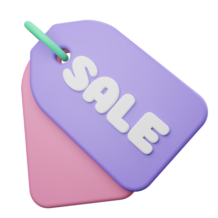 Sale Tag 3D Illustration