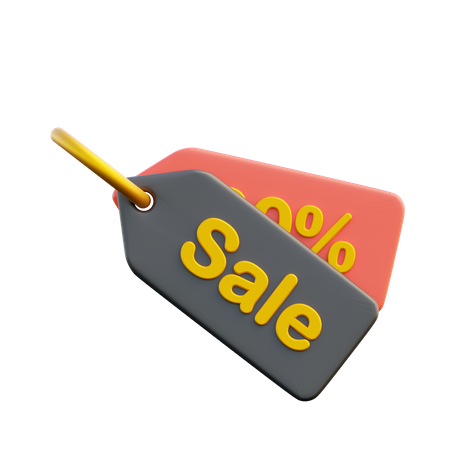 Sale Tag 3D Icon