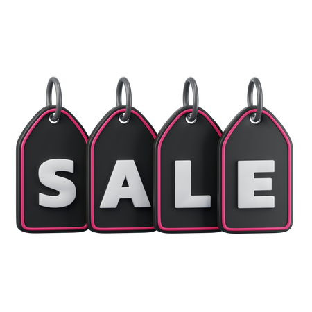 Sale Tag Hanging  3D Icon