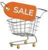 Sale Tag With Trolley