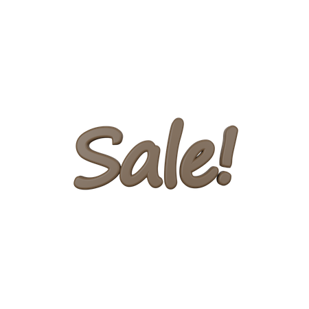 Sale Text  3D Icon