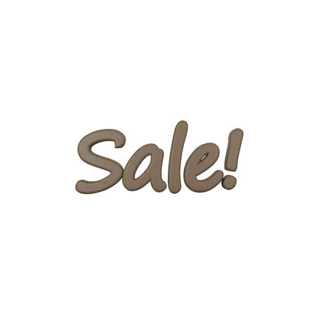 Sale Text  3D Icon