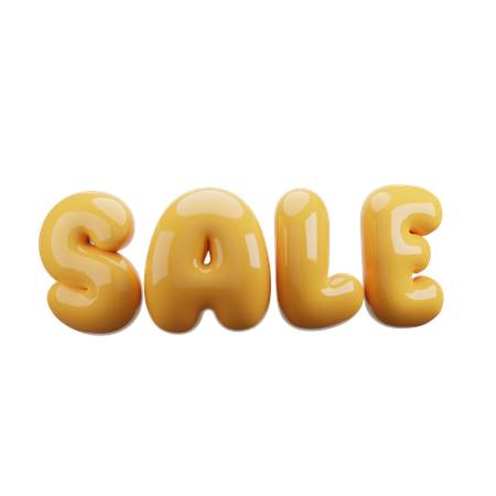 Sale text balloons  3D Icon