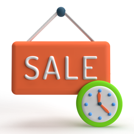 Sale Time  3D Icon