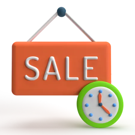 Sale Time  3D Icon