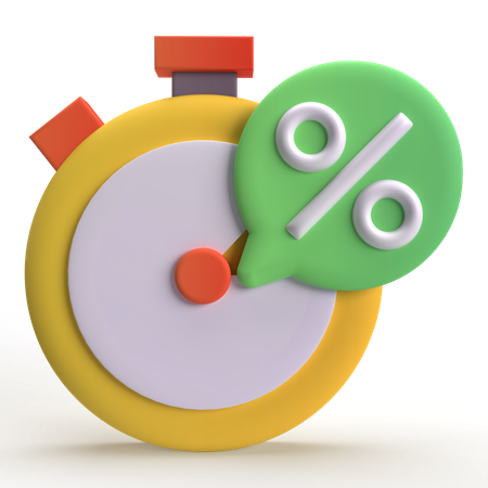 Sale time  3D Icon