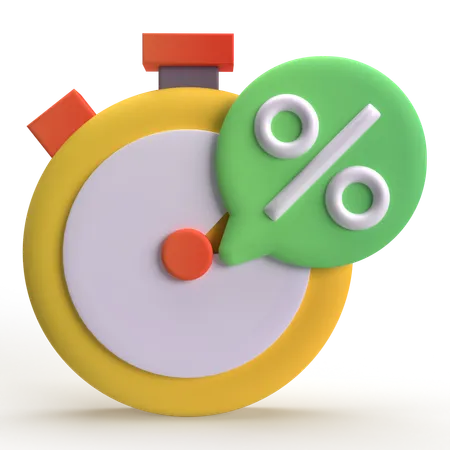 Sale time  3D Icon