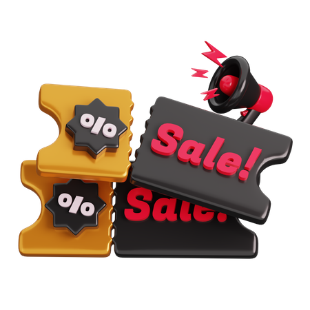 Sale Voucher  3D Icon