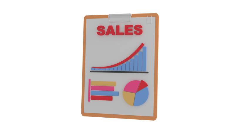 Sales Analysis 3D Icon