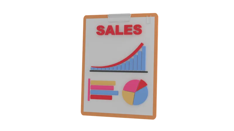 Sales Analysis 3D Icon