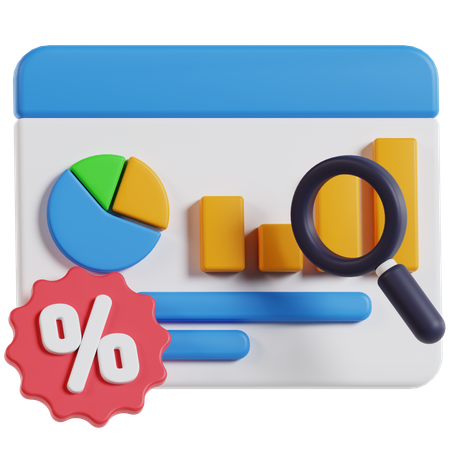 판매 분석  3D Icon