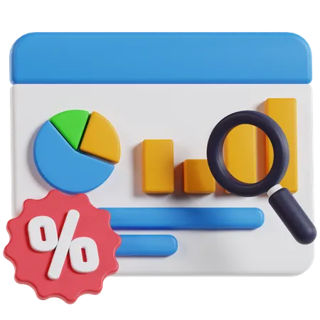 판매 분석  3D Icon