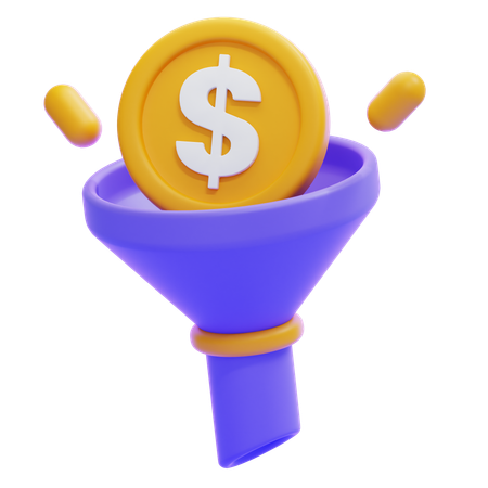 SALES FUNNEL  3D Icon