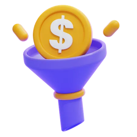 SALES FUNNEL  3D Icon
