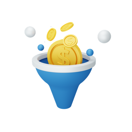 Sales Funnel  3D Icon