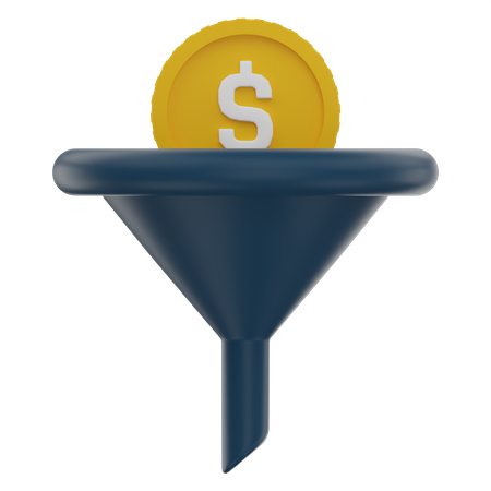 Sales Funnel  3D Icon
