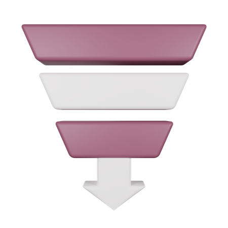 Sales Funnel  3D Icon