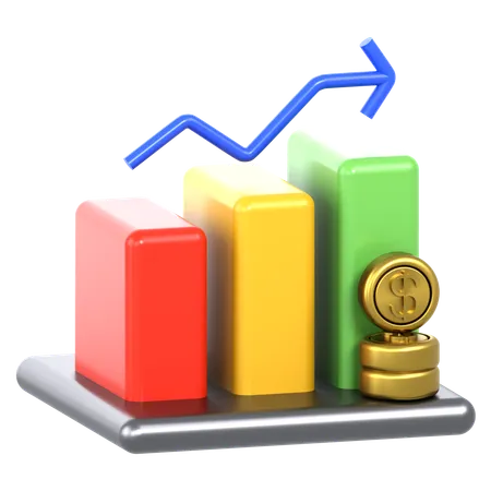 Sales Growth  3D Icon