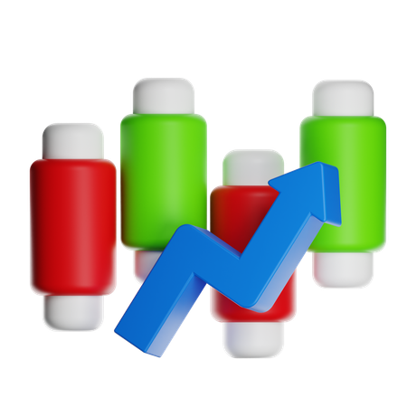 売上高の伸び  3D Icon