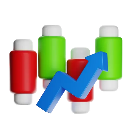 売上高の伸び  3D Icon