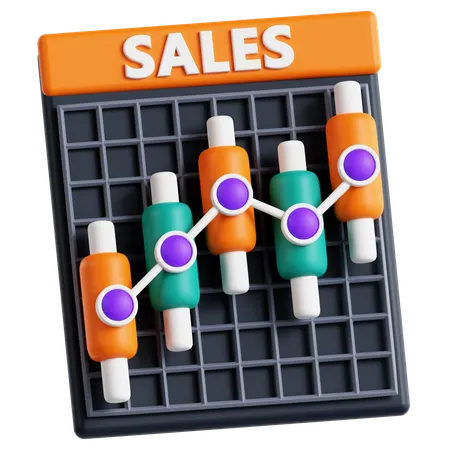 Sales Growth  3D Icon
