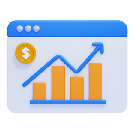 Sales Increase  3D Icon