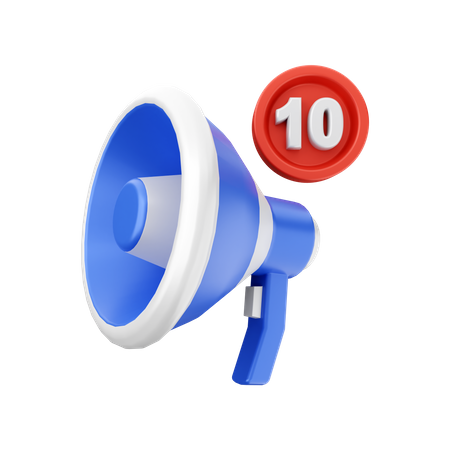 Sales Notification  3D Icon