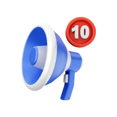 Sales Notification  3D Icon