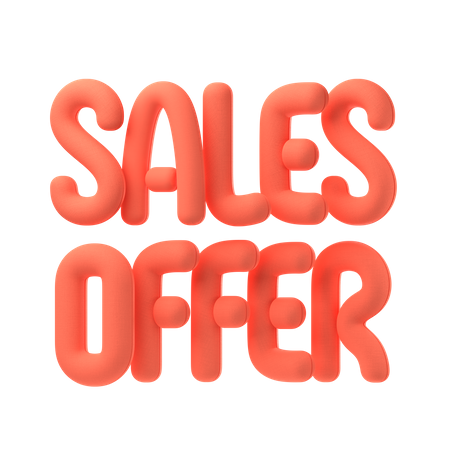 Sales offer  3D Icon