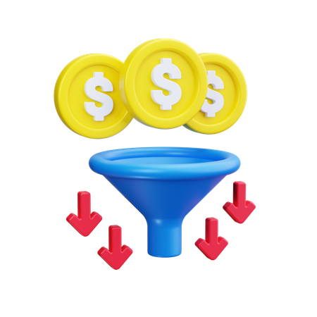 Sales Pipeline  3D Icon