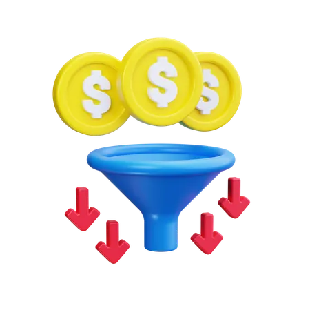 Sales Pipeline  3D Icon