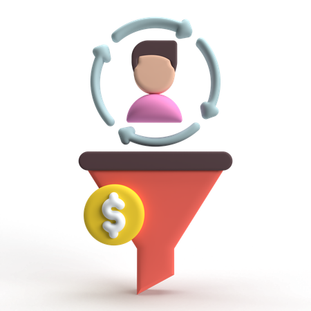 Sales Pipeline  3D Icon