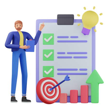 Sales Plan For Business  3D Icon