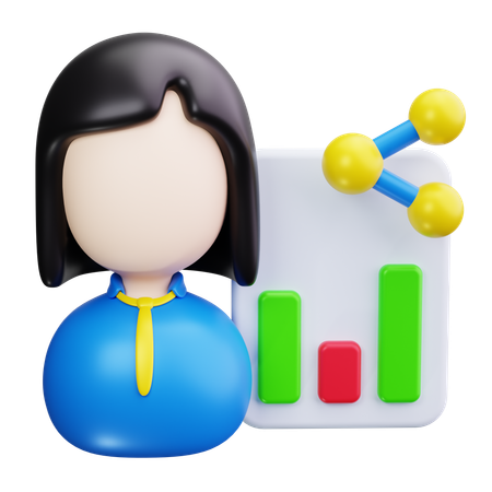 Sales Representer  3D Icon