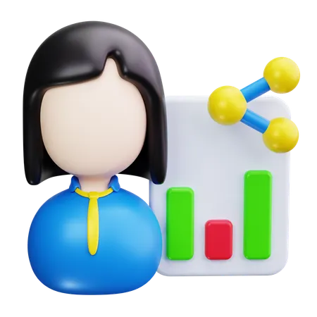 Sales Representer  3D Icon