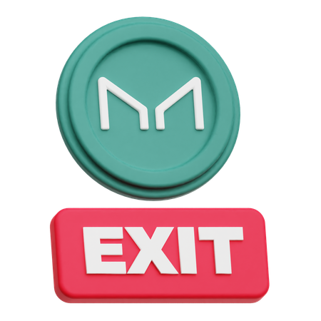 Salida de Maker Coin  3D Icon