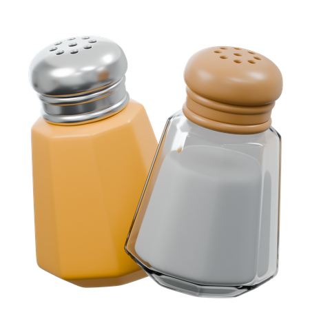 La salière et la poivrière  3D Icon