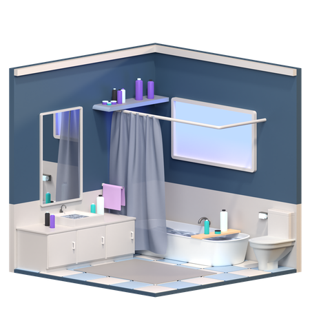 Salle de bain  3D Icon