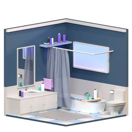 Salle de bain  3D Icon