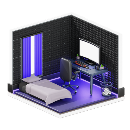 Salle de jeux  3D Illustration