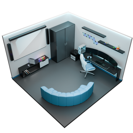Salle de jeux  3D Icon