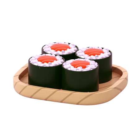 Hosomaki de Salmão  3D Icon