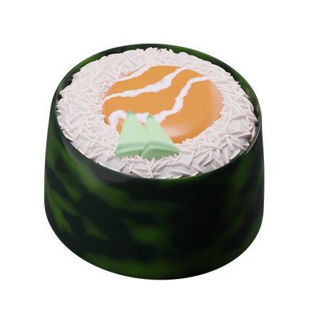 Salmon Caviar 3D Illustration
