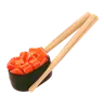 Salmon Gunkan In Chopstick