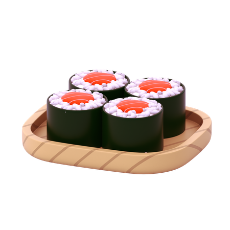 Salmon Hosomaki  3D Icon