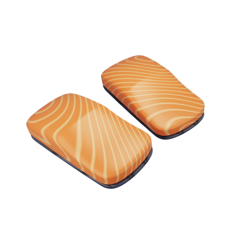 Salmon Piece  3D Icon