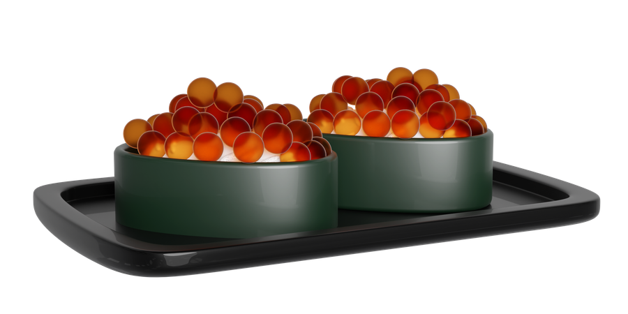 Salmon Roe Nigiri  3D Icon