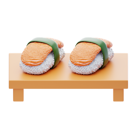 Salmon Sashimi  3D Icon