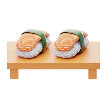 Sashimi 3 D Icon Salmon Sashimi 3 D Icon 3D Icon