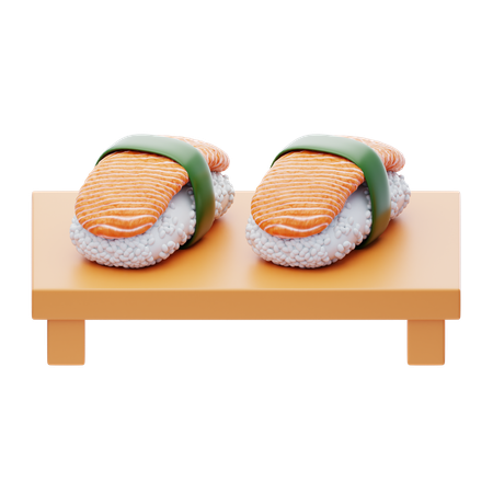 Salmon Sashimi  3D Icon